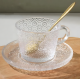 Glass Cups & Plate Set 6 Pcs